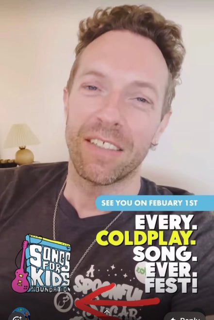 Chris Martin Coldplay Eshgh Love round necklace