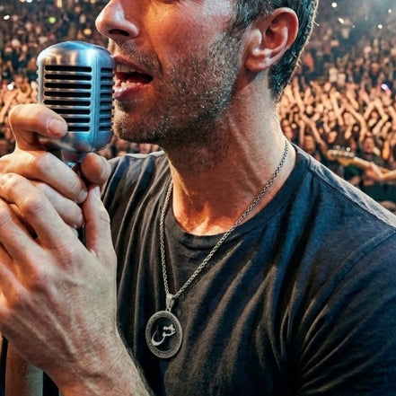 Chris Martin Coldplay Eshgh Love round necklace