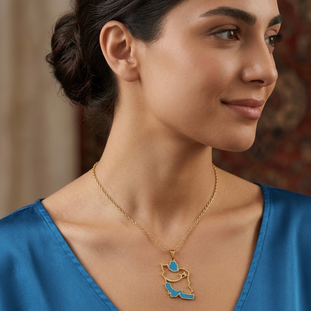 1 Iran map and Eshgh Necklace Chain