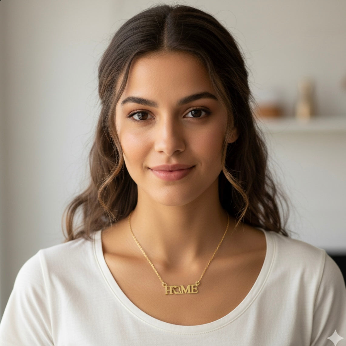 0 Iran Map Home Necklace Chain