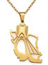 0 Unisex  Iran map Shahyad Tower Necklace