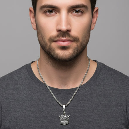 1 Iranian Persian Pahlavi Kingdom Crown Necklace Chain