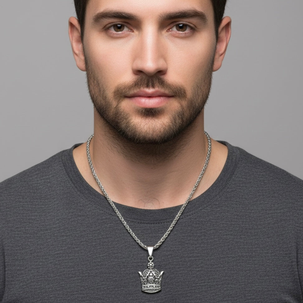 1 Iranian Persian Pahlavi Kingdom Crown Necklace Chain