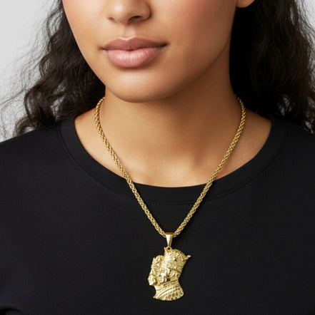 Iranian Persian Pahlavi King and Queen Necklace