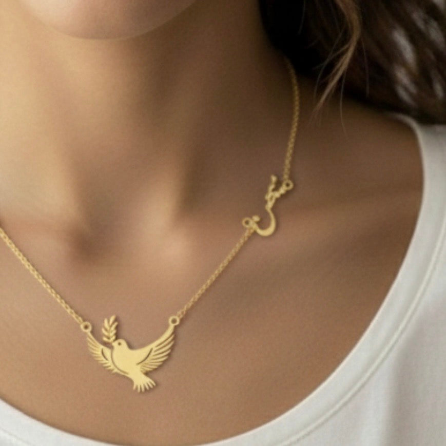 0 Iranian Persian Freedom Dove Azadi Necklace