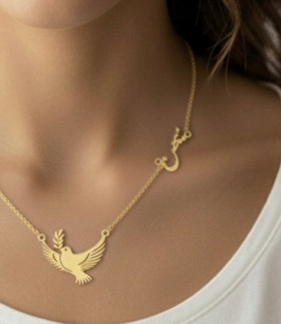 0 Iranian Persian Freedom Dove Azadi Necklace