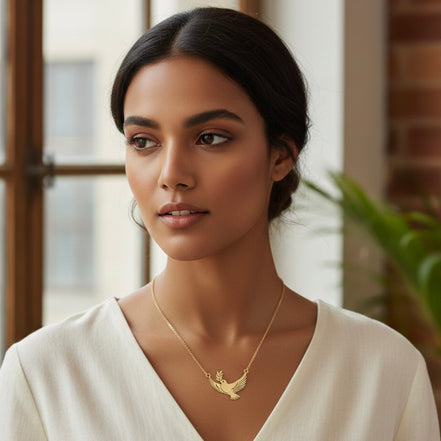 0 Freedom Azadi Dove Necklace