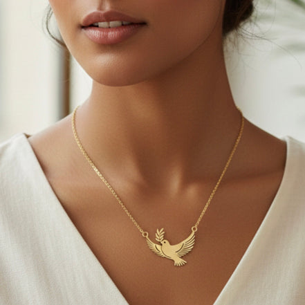 0 Freedom Azadi Dove Necklace