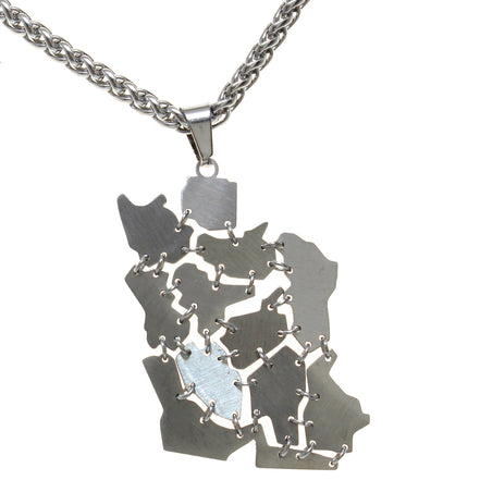 1 Iran map Necklace