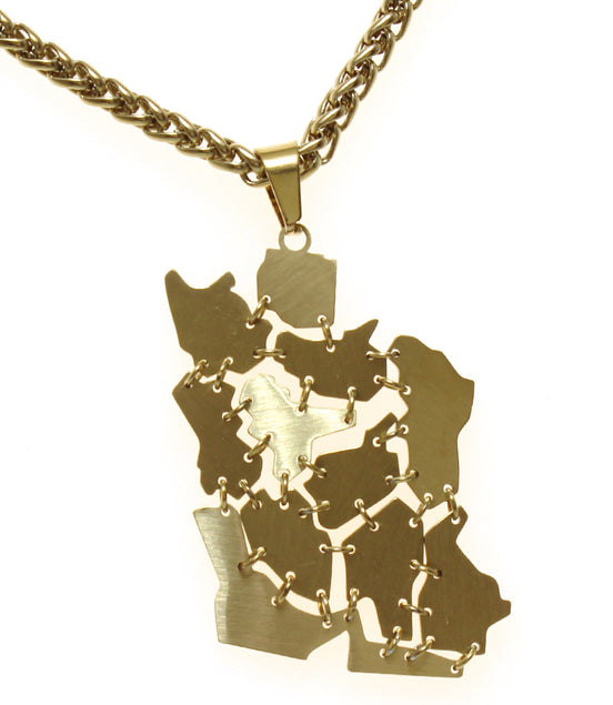 1 Iran map Necklace