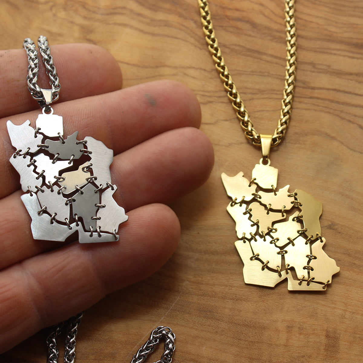 1 Iran map Necklace