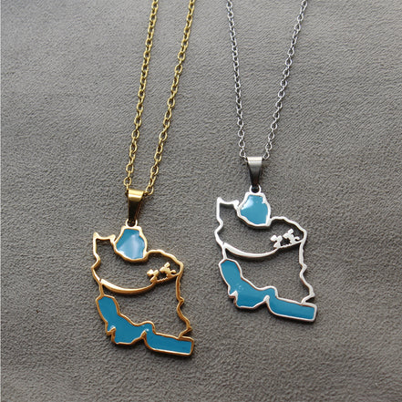 1 Iran map and Eshgh Necklace Chain