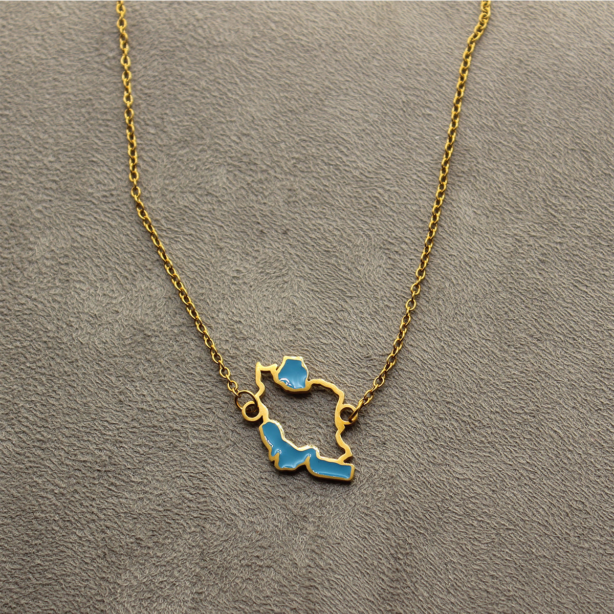 1 Iran map necklace Choker
