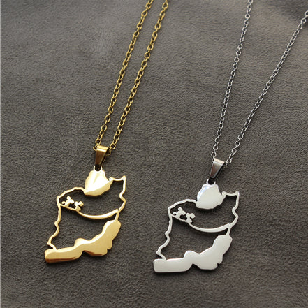 1 Iran map and Eshgh Necklace Chain