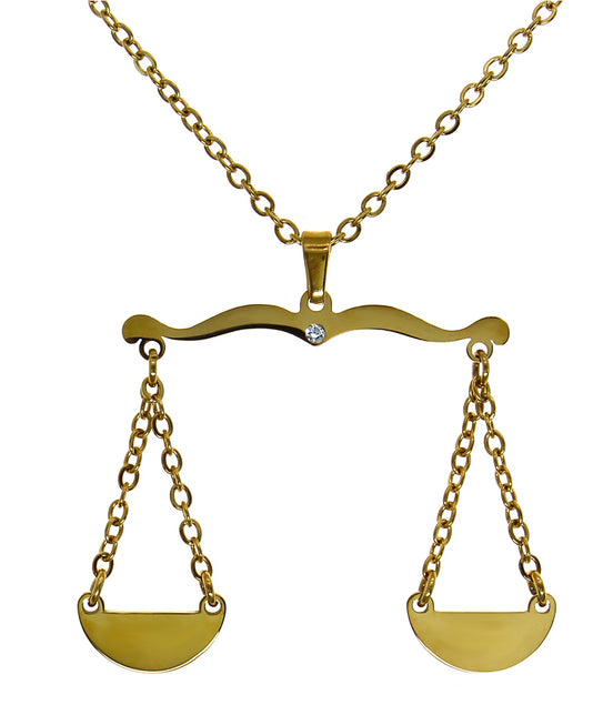 1 Shahbanoo Farah Pahlavi The scales of justice necklace