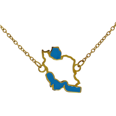 1 Iran map necklace Choker