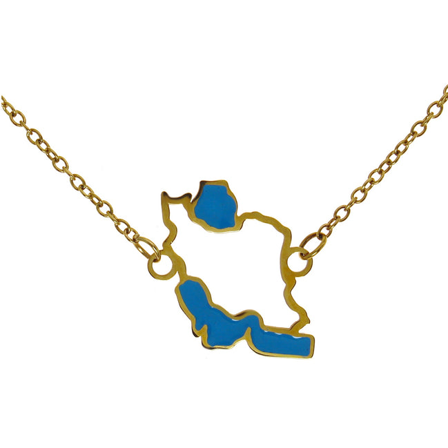 1 Iran map necklace Choker