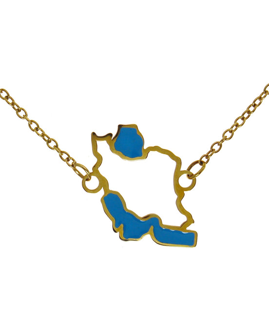 1 Iran map necklace Choker