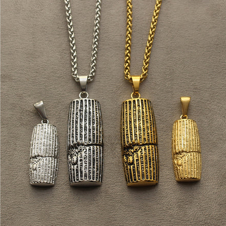 1 Large Cyrus The Great human right cylinder necklace