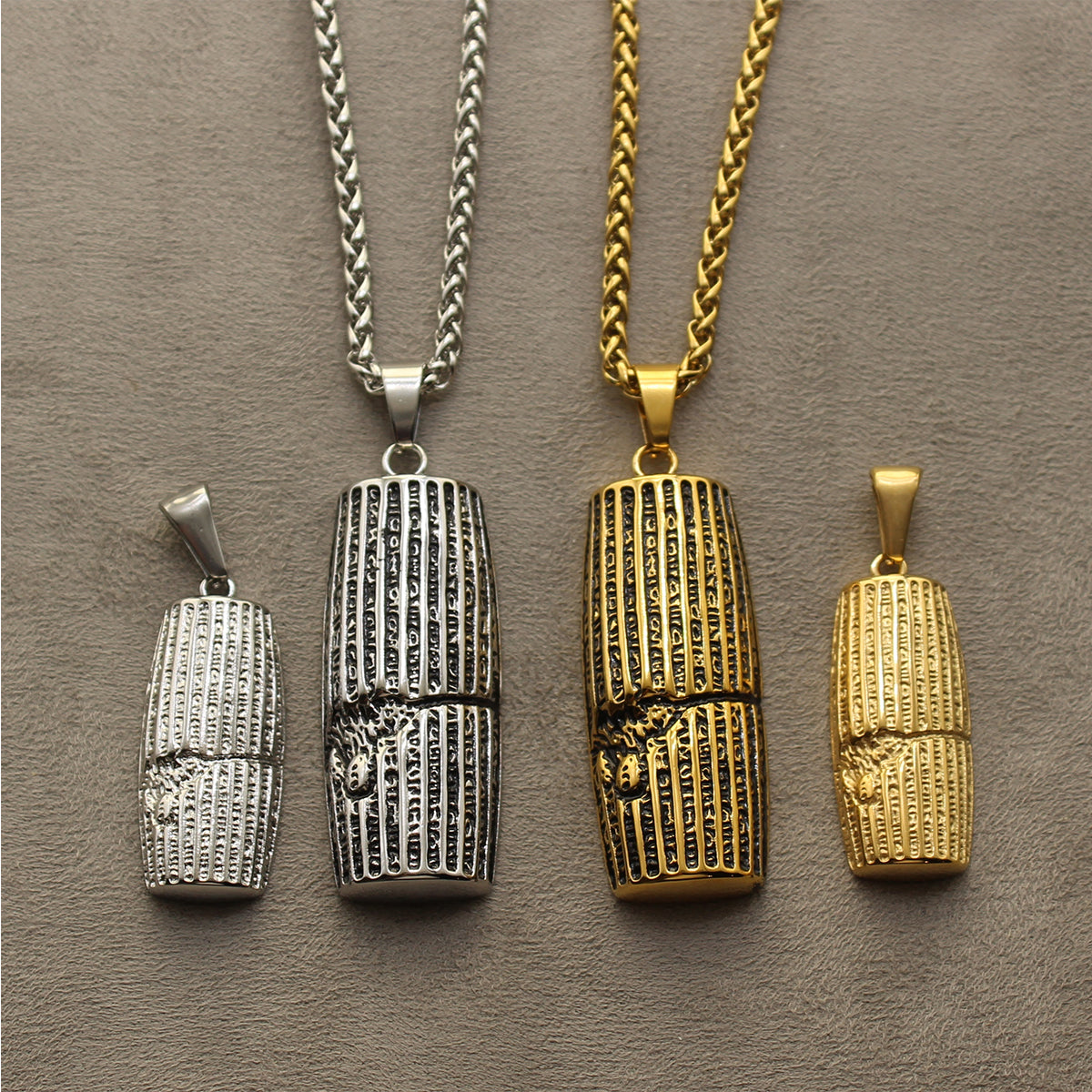 1 Large Cyrus The Great human right cylinder necklace