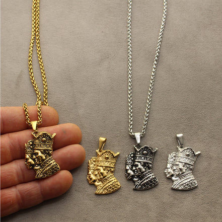 Iranian Persian Pahlavi King and Queen Necklace