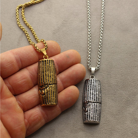 1 Large Cyrus The Great human right cylinder necklace