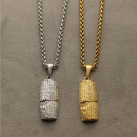 1 Small Cyrus The Great human right cylinder necklace