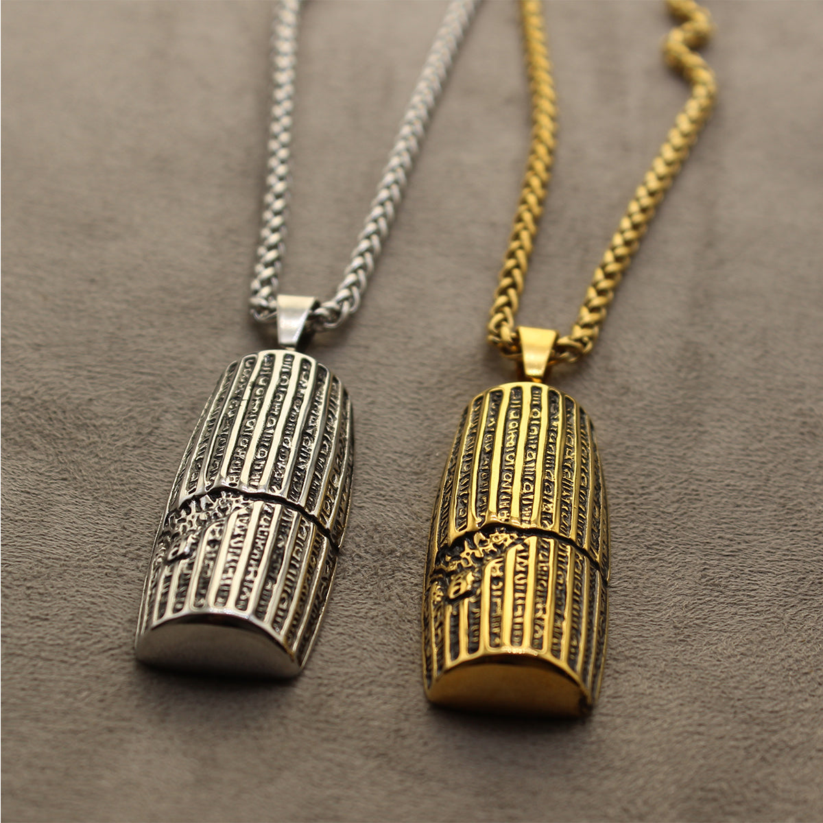 1 Large Cyrus The Great human right cylinder necklace
