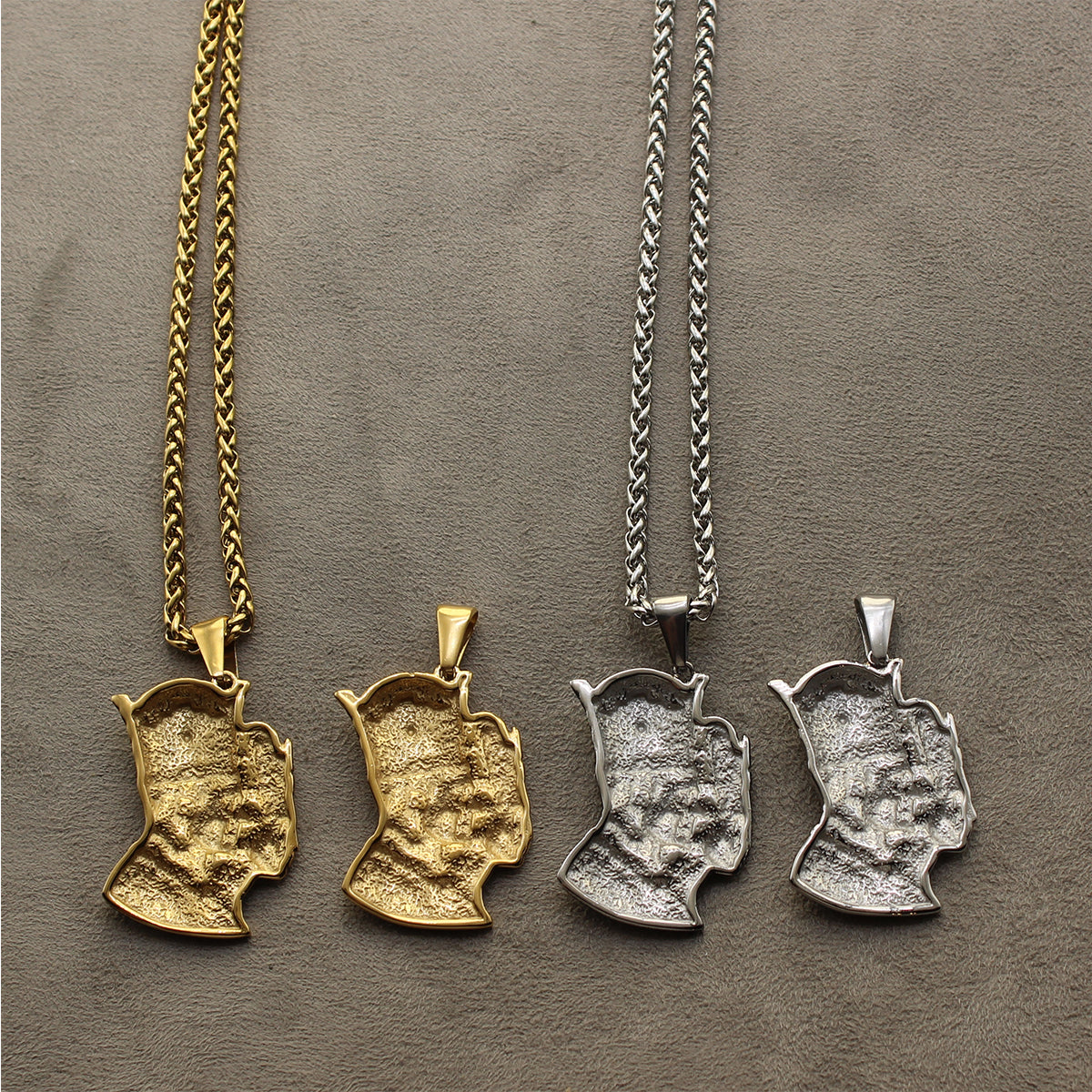 Iranian Persian Pahlavi King and Queen Necklace