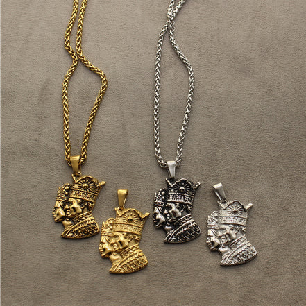 1 Iranian Persian Kings Cyrus the Great and Mohammadreza Shah Pahlavi Necklace