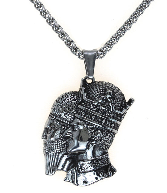 1 Iranian Persian Kings Cyrus the Great and Mohammadreza Shah Pahlavi Necklace