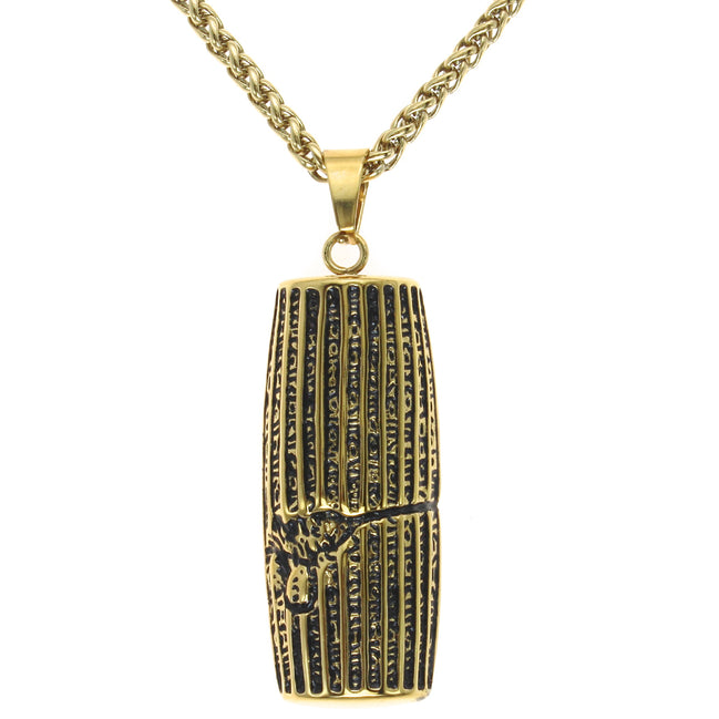 1 Large Cyrus The Great human right cylinder necklace