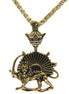 1 Iranian Persian Pahlavi Lion and sun Shiro Khorshid Crown Necklace