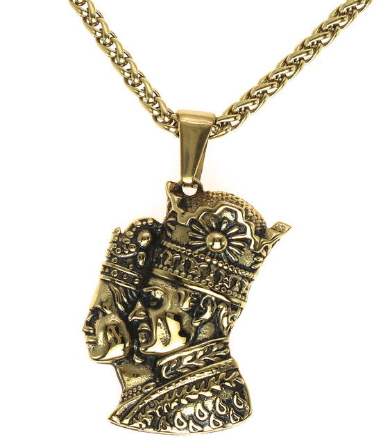 Iranian Persian Pahlavi King and Queen Necklace