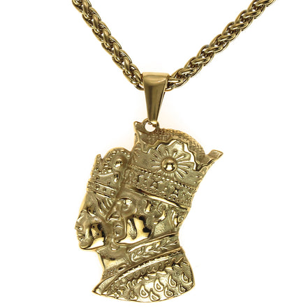 Iranian Persian Pahlavi King and Queen Necklace