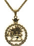 Iranian Persian Pahlavi Lion and sun Shiro Khorshid Necklace
