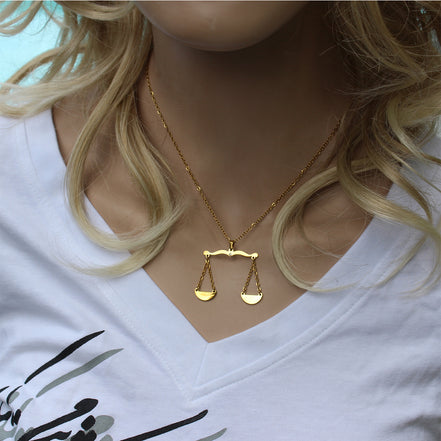 1 Shahbanoo Farah Pahlavi The scales of justice necklace