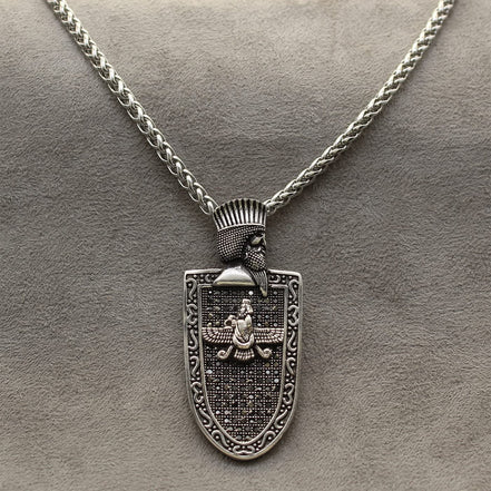 Cyrus The Great Farvahar Necklace Chain Persian King Necklace
