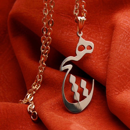 Asoodehdelan Persian Farsi Hich Heech Nothing Necklace Chain Pahlavi Farvahar Persia Art Gift