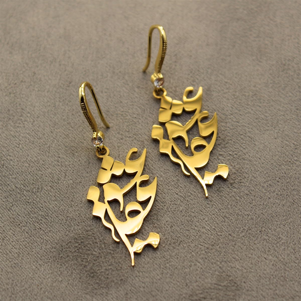Iranian Persian Parsi Farsi Love Earrings Necklace Pendant Gift Set