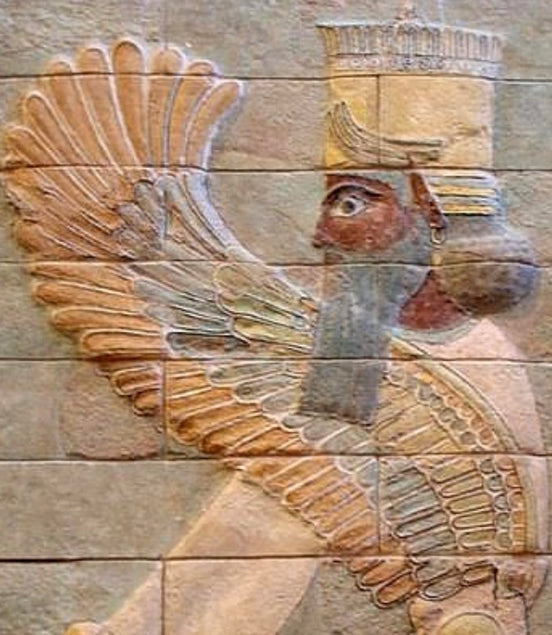 Sterling Silver Persian Iranian Wiged King Darius The Great