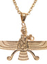 Double Sided Farvahar  Necklace Iranian Persian Necklace