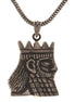 Sterling Silver Persian Empire Darius The Great King of Persia Necklace Pendant