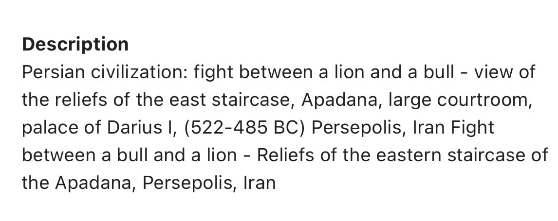 Sterling Silver Persian Iranian Necklace Lion Bull Necklace