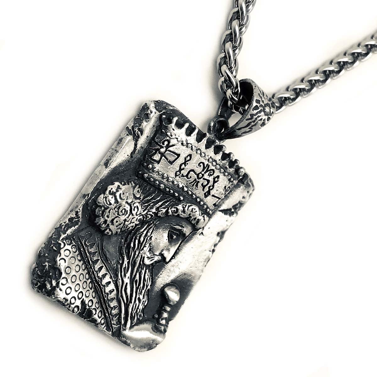 Asoodehdelan Sterling Silver Khashayar Sha Persian Empire King Pendant Gift Farvahar