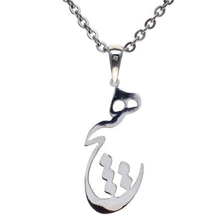 Asoodehdelan Persian Farsi Hich Heech Nothing Necklace Chain Pahlavi Farvahar Persia Art Gift