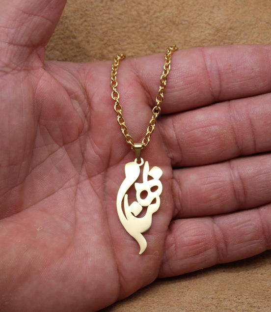 Customized Personalized Persian Farsi Name Necklace Behnam Pendant Chain