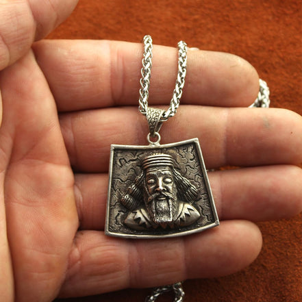 Sterling Silver Ahoura Mazda Zartosht Zarathustra Necklace Chain