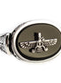 Handcrafted Sterling Silver Farvahar Faravahar Onyx Persian Zoroastrian Ring Size 8.5