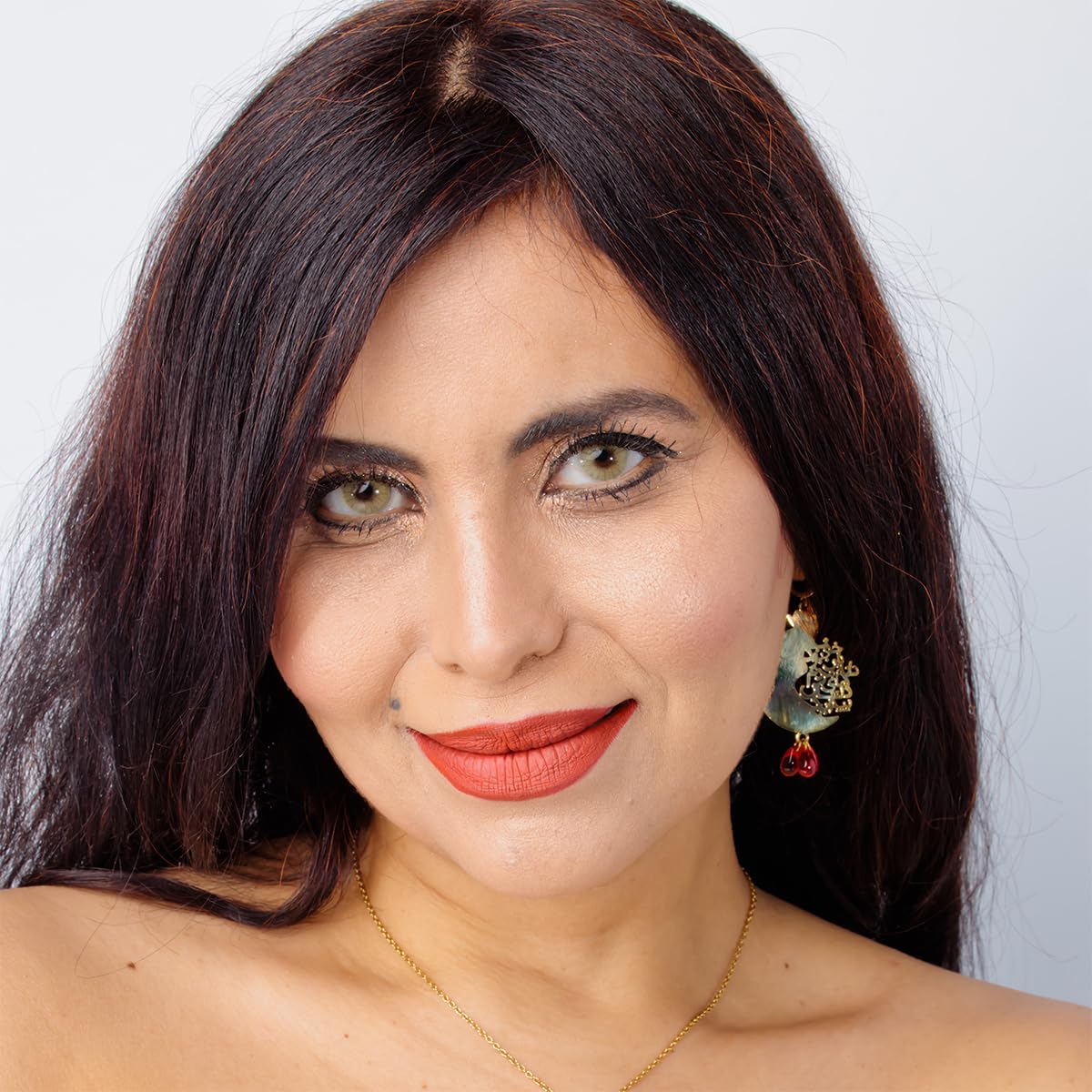 Iranian Persian Pomegranate Yalda Anar Earrings Necklace Set